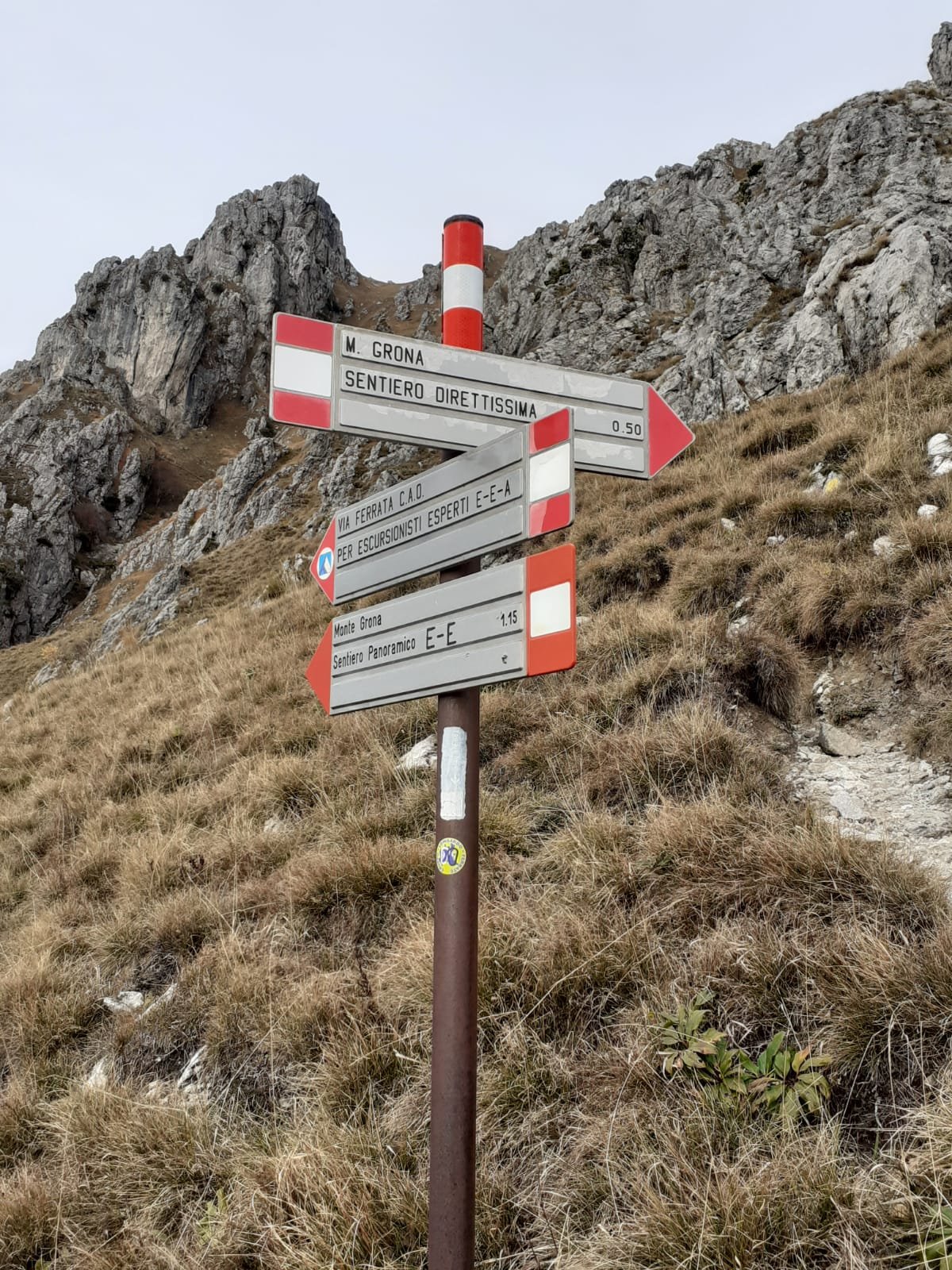 via ferrata del centenario, direttissima, Monte Grona