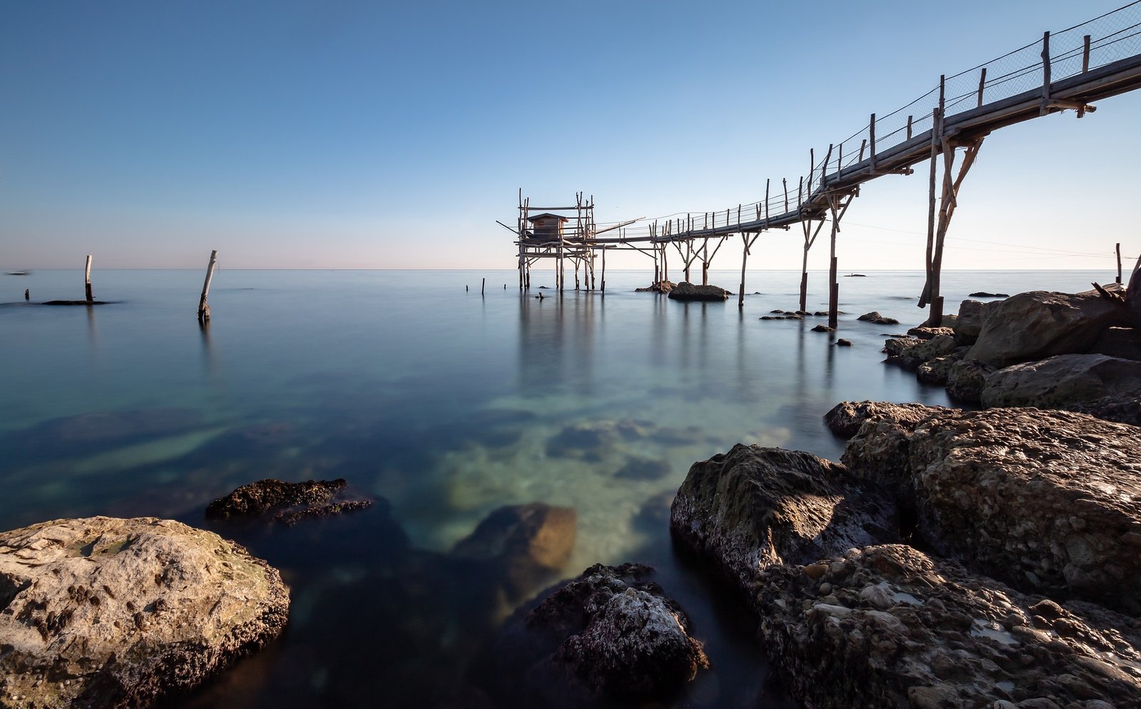 la costa dei trabocchi in Abruzzo