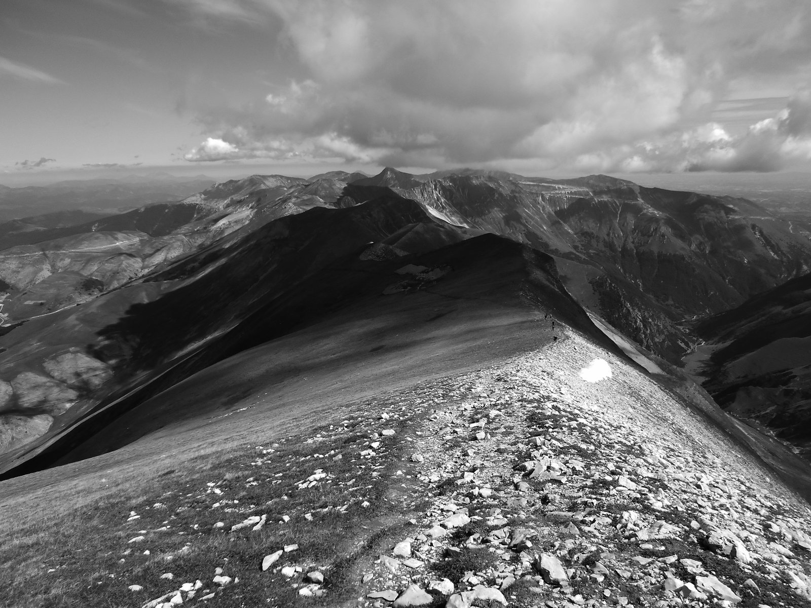 Monte Vettore, bianco e nero, fotografia, trekking abruzzo