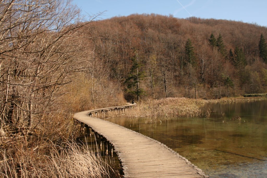 laghi di plitvice in autunno novembre